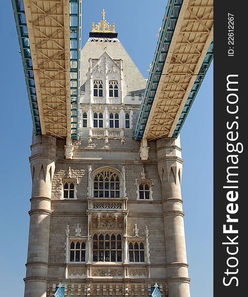 Tower bridge across the river thames in london. Tower bridge across the river thames in london