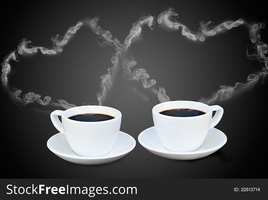Image of Coffee cup with steam