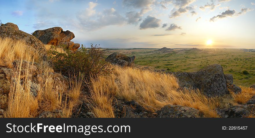 Beautiful mountain landscape, panorama