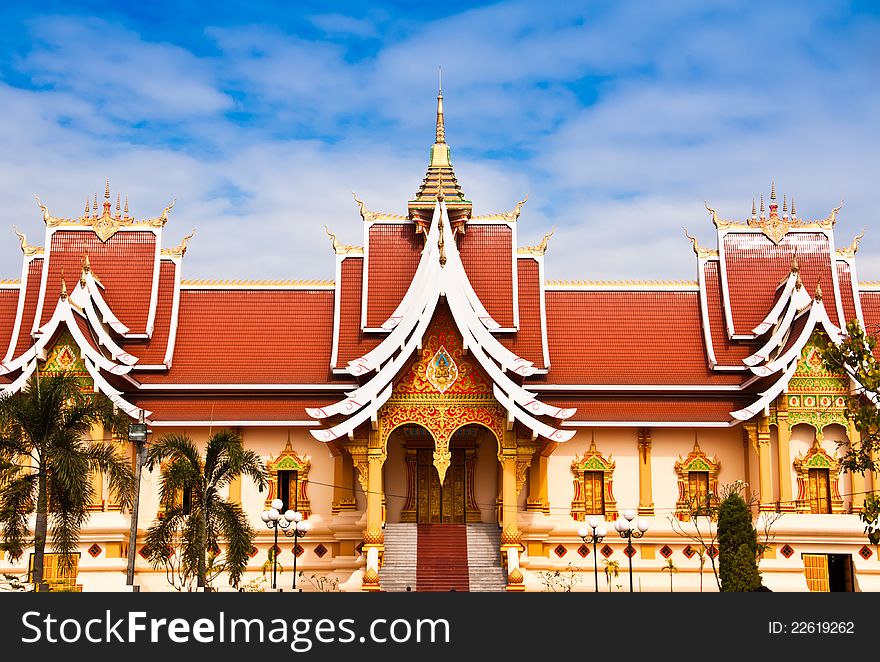 Temple is located in Laos Country. Temple is located in Laos Country