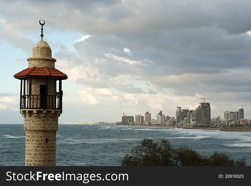 Tel-Aviv strip before sunset