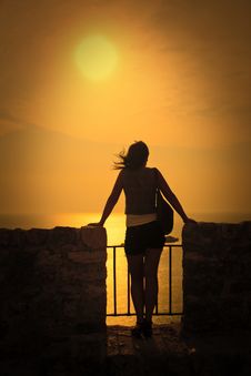 Sundown In Montenegro Stock Image Sundown In Montenegro Stock Image
