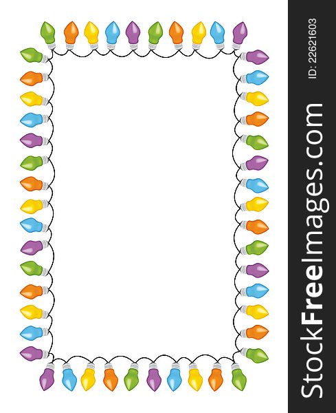 This colorful bulb border. for festival theme. This colorful bulb border. for festival theme