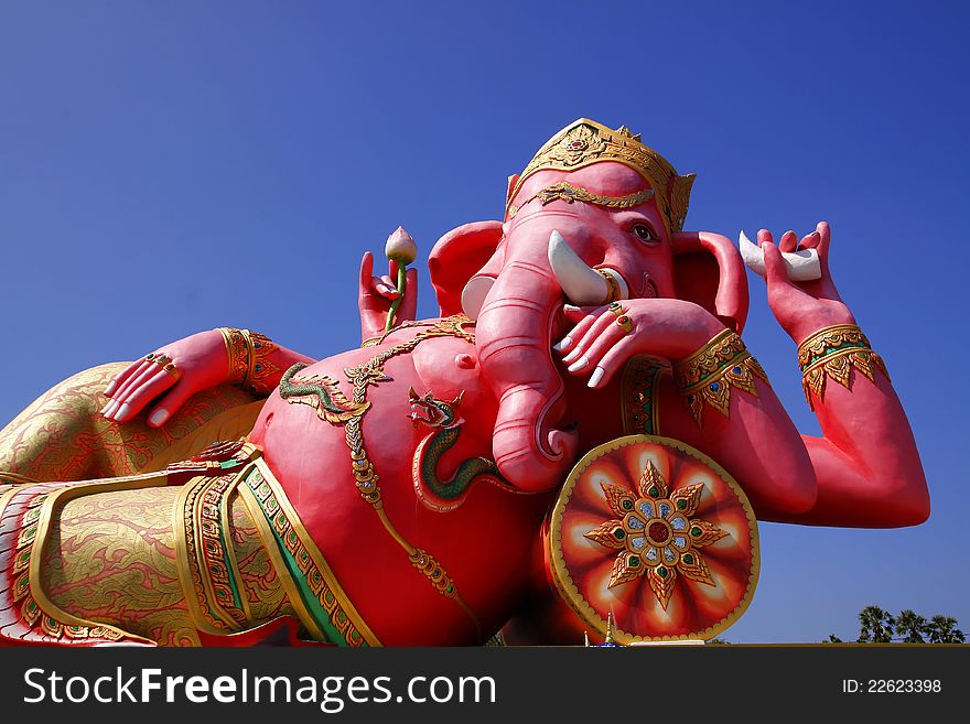 The statue of Lord Ganesh