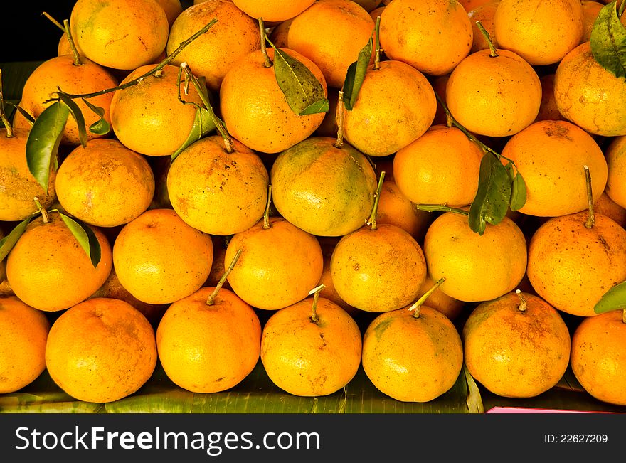 Oranges Setting In Shop,Thailand