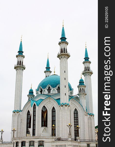 Mosque Kul-Sherif in the Kazan Kremlin. Mosque Kul-Sherif in the Kazan Kremlin