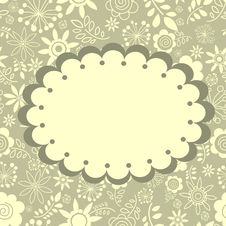 Floral Greeting Card Royalty Free Stock Photo Floral Greeting Card Royalty Free Stock Photo