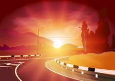 Asphalt Road Royalty Free Stock Photography Asphalt Road Royalty Free Stock Photography
