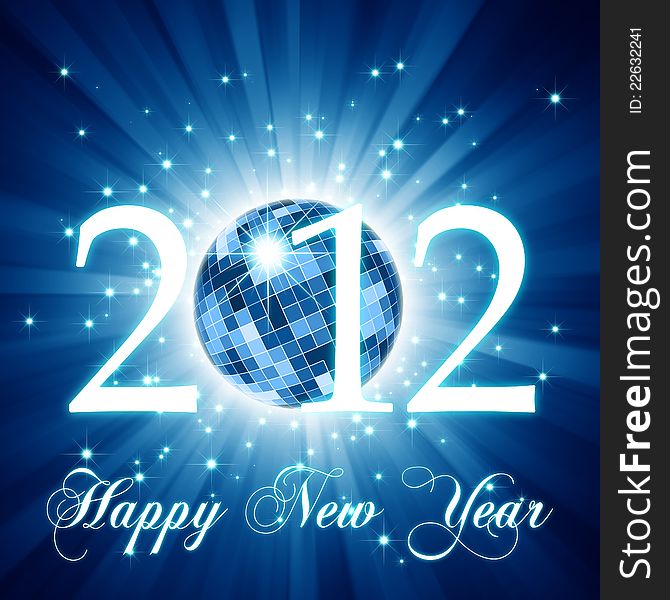 Happy New year 2012 greeting card. Happy New year 2012 greeting card