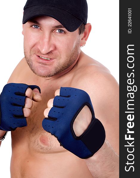 Man in boxing gloves