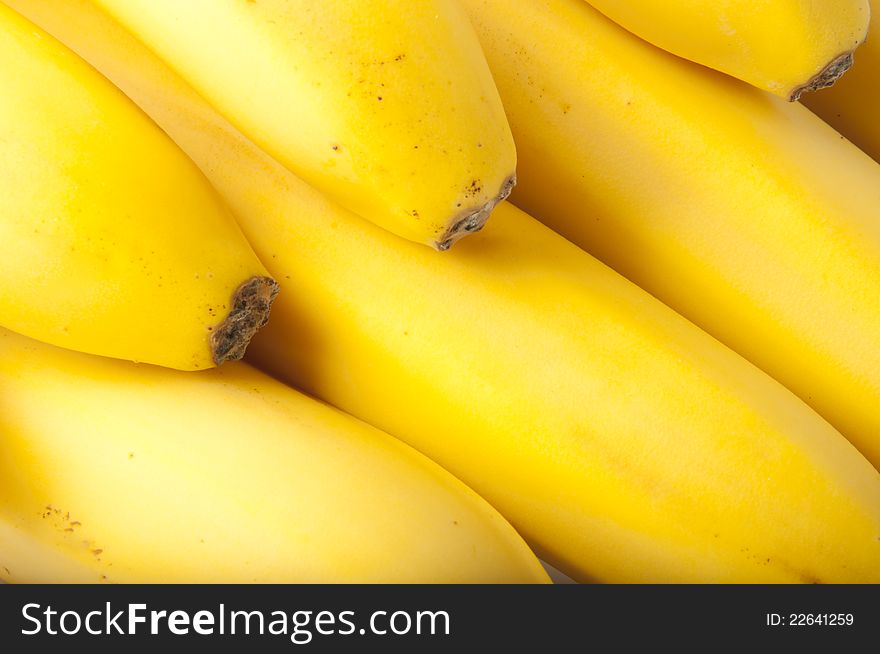 Background of delicious yellow bananas