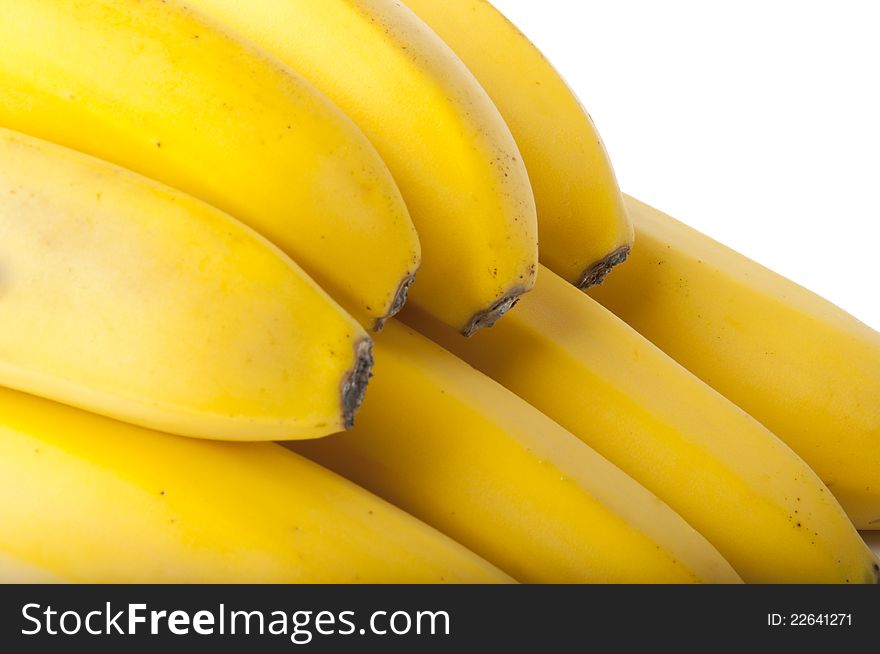 Background of delicious yellow bananas