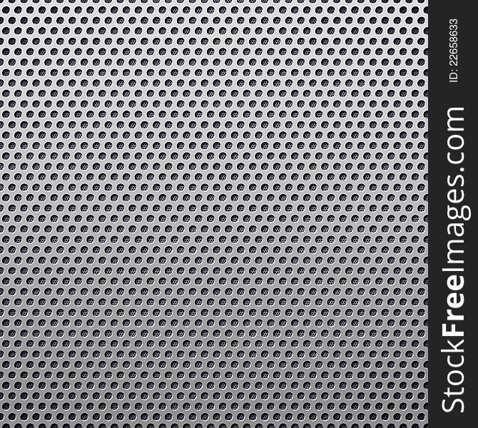 Perforated plastic background