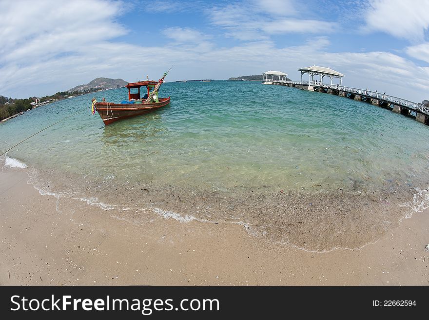 Fisherman Boat On The Beach