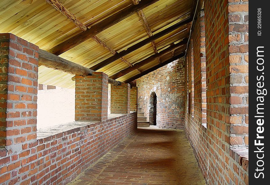 Passage of the Nizhny Novgorod Kremlin Wall in Russia. Passage of the Nizhny Novgorod Kremlin Wall in Russia