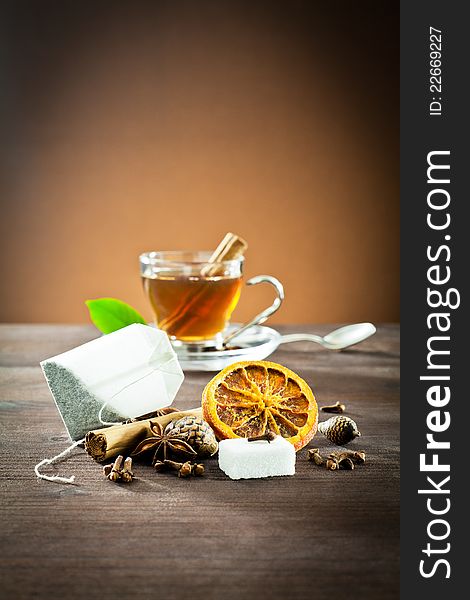 Aromatic Spices And Tea Bag