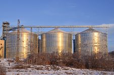 Silos Royalty Free Stock Image Silos Royalty Free Stock Image