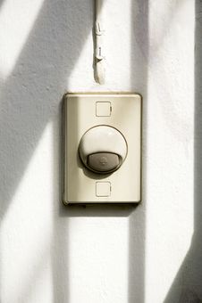 Old Electric Doorbell Stock Photos