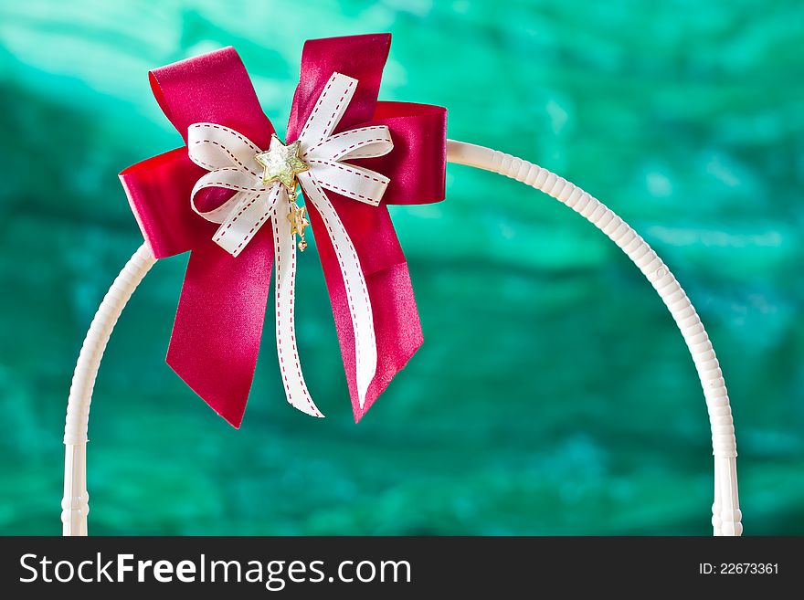 Red Gift Ribbon On Arc