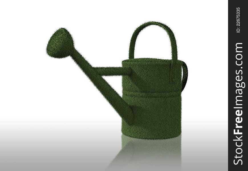 Eco Green Watering Can,a conceptual picture for sustainable business.
