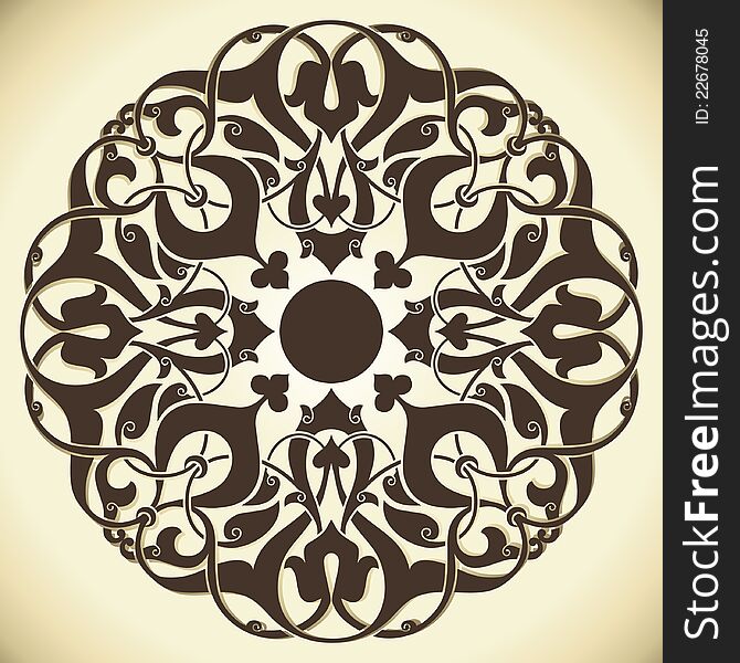 Design of a vector background in vintage style. Design of a vector background in vintage style