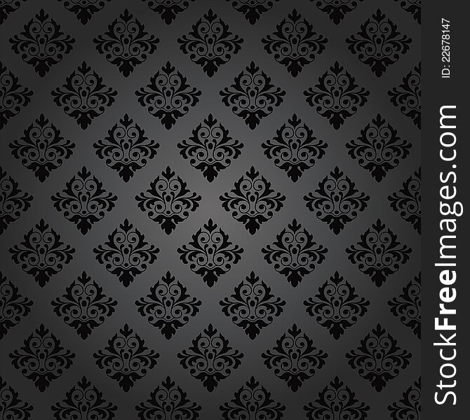 Elegant retro motif wallpaper design. Elegant retro motif wallpaper design