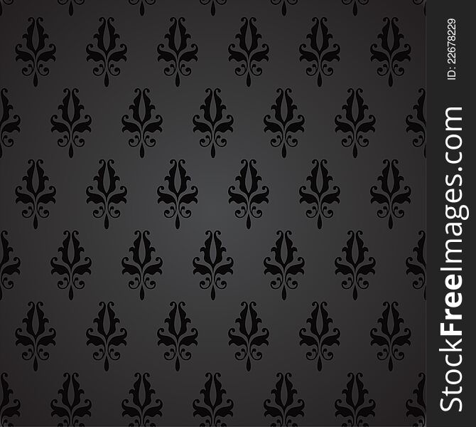 Elegant retro motif wallpaper design. Elegant retro motif wallpaper design