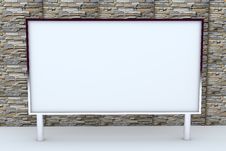 3D Blank Big Box With Stone Background. Royalty Free Stock Image 3D Blank Big Box With Stone Background. Royalty Free Stock Image