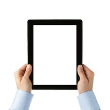 Blank Digital Tablet With Clipping Path Royalty Free Stock Images