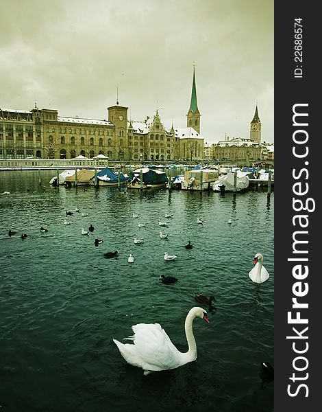 Zurich city on the water