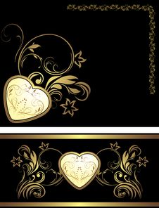 Ornamental Elements With Heart For Decor Royalty Free Stock Photo Ornamental Elements With Heart For Decor Royalty Free Stock Photo