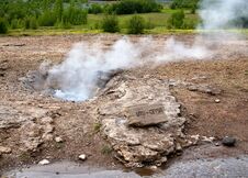 Small Geyser Stock Photo Small Geyser Stock Photo