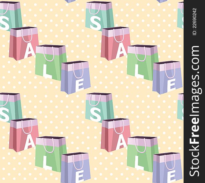 Sale Discount Seamless Pattern