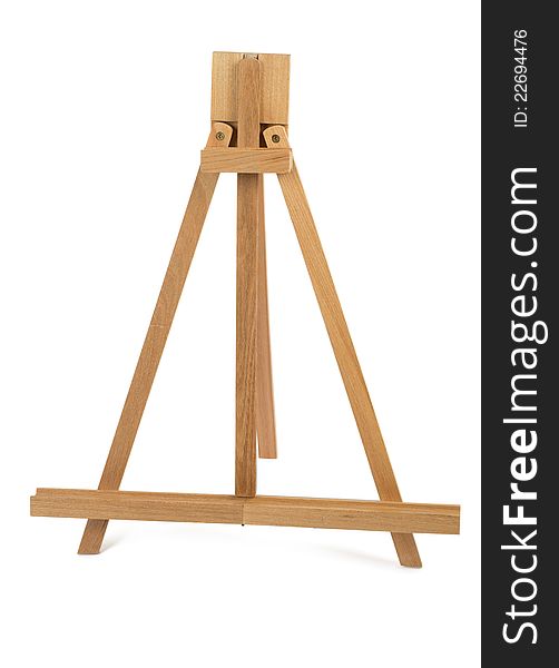 High quality artist easel isolated on white background