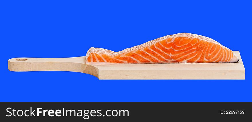 Salmon On A Desk.