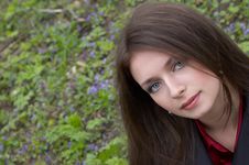 Sensual Brunette Portrait. Stock Photo Sensual Brunette Portrait. Stock Photo