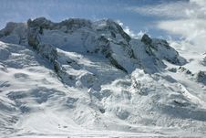 Alpine Glacier Royalty Free Stock Photo