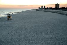 Dusk On Pensacola Beach Royalty Free Stock Image Dusk On Pensacola Beach Royalty Free Stock Image