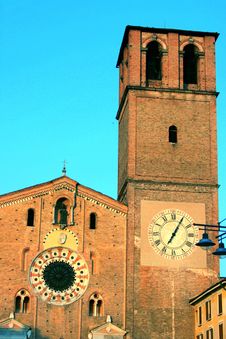 Medieval Church & Bell Tower Royalty Free Stock Photos
