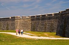 Old Fort Wall And Dry Moat Stock Image Old Fort Wall And Dry Moat Stock Image