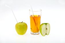 Juice And Apple Royalty Free Stock Image Juice And Apple Royalty Free Stock Image