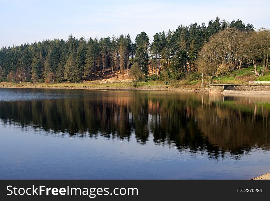 Langsett Reservoir is in Yorkshire, England, near the villages of Langsett and Upper Midhope, on the edge of the Peak District National Park.