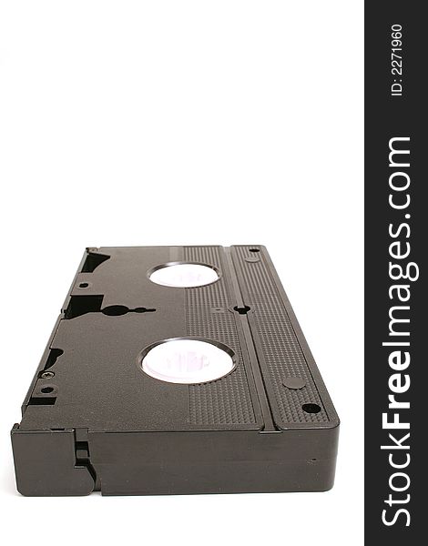 Shot of a single vhs tape vertical level