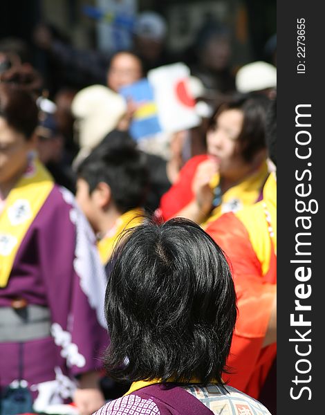 Traditional harvest celebration in Japan. Traditional harvest celebration in Japan