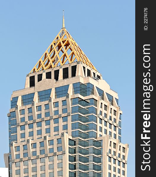 A modern office block in downtown Bangkok. A modern office block in downtown Bangkok