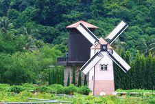Traditional Old Dutch Windmill Royalty Free Stock Image Traditional Old Dutch Windmill Royalty Free Stock Image