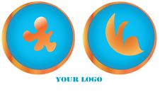 Beautiful Round Logos Royalty Free Stock Photo Beautiful Round Logos Royalty Free Stock Photo
