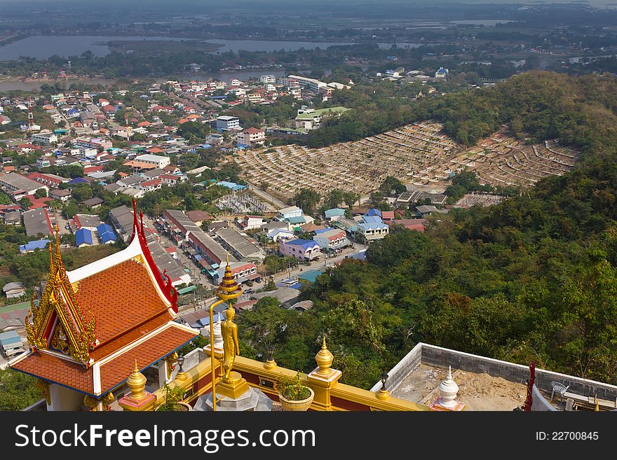 Top view of the tomb of the Chinese in Thailand. Top view of the tomb of the Chinese in Thailand.