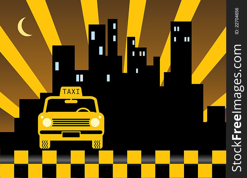 Urban Taxi Background