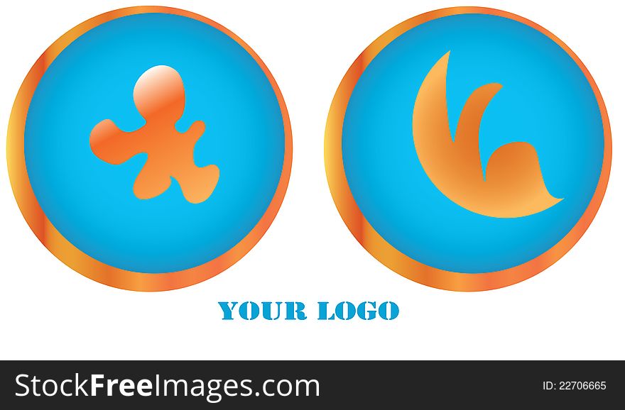 Your company abstract round logos. Your company abstract round logos